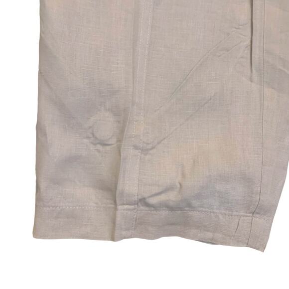 Calvin Klein Beige Khaki Tan Drawstring Linen Pants Size XL Summer Utility - Picture 3 of 11